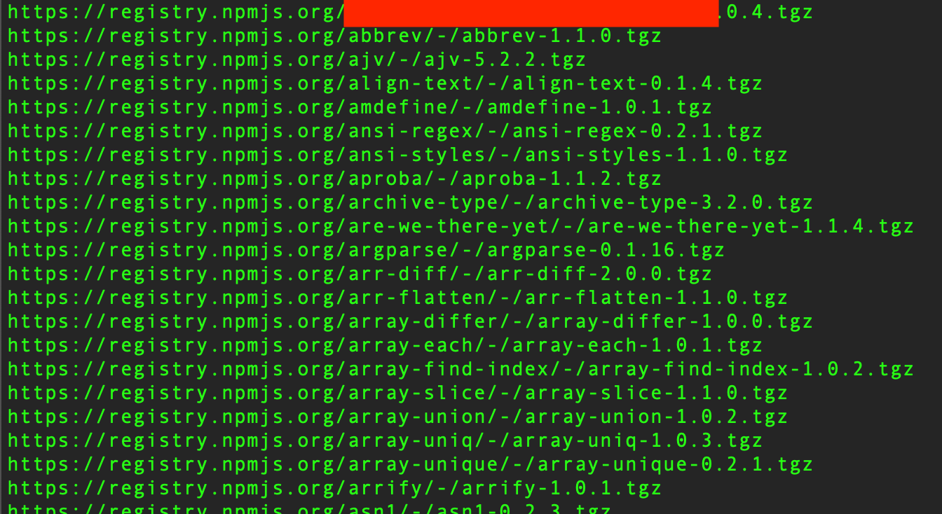registry urls